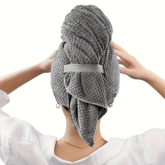 Quick-Dry Microfiber Hair Towel Turban