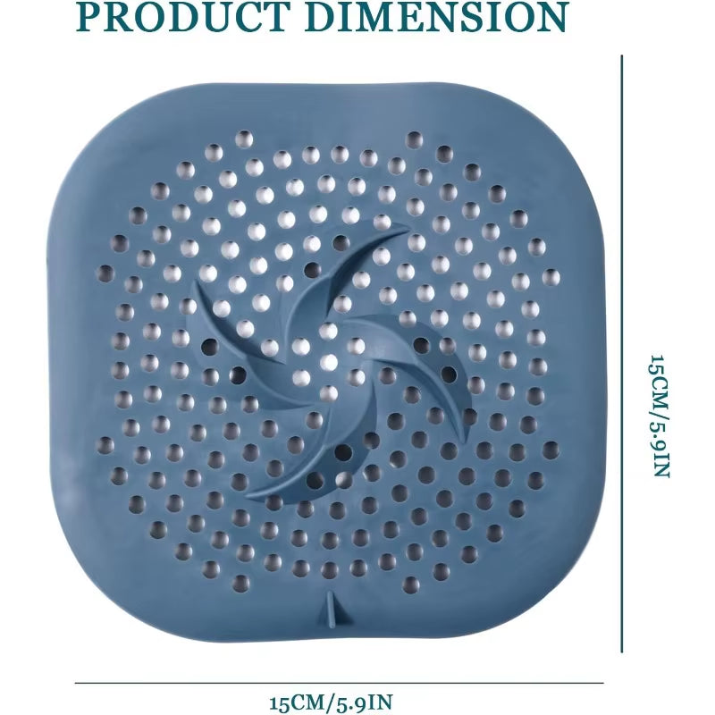 Silicone Drain Hair Catcher with Suction Cups