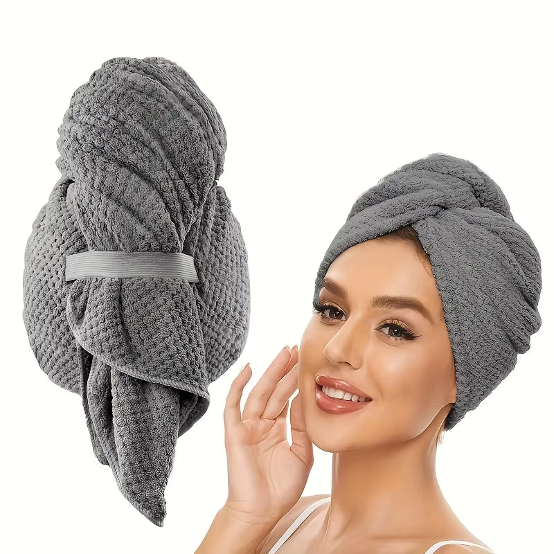 Quick-Dry Microfiber Hair Towel Turban