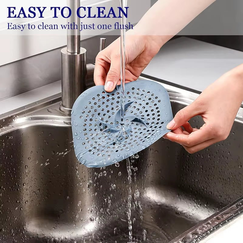 Silicone Drain Hair Catcher with Suction Cups