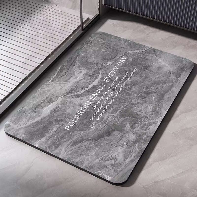 Diatomite Bath Mats Bathroom Absorbent anti Slip Floor Mat Foot Carpet Quick Dry Shower Toilet Rug Doormat Washable
