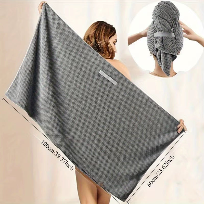 Quick-Dry Microfiber Hair Towel Turban